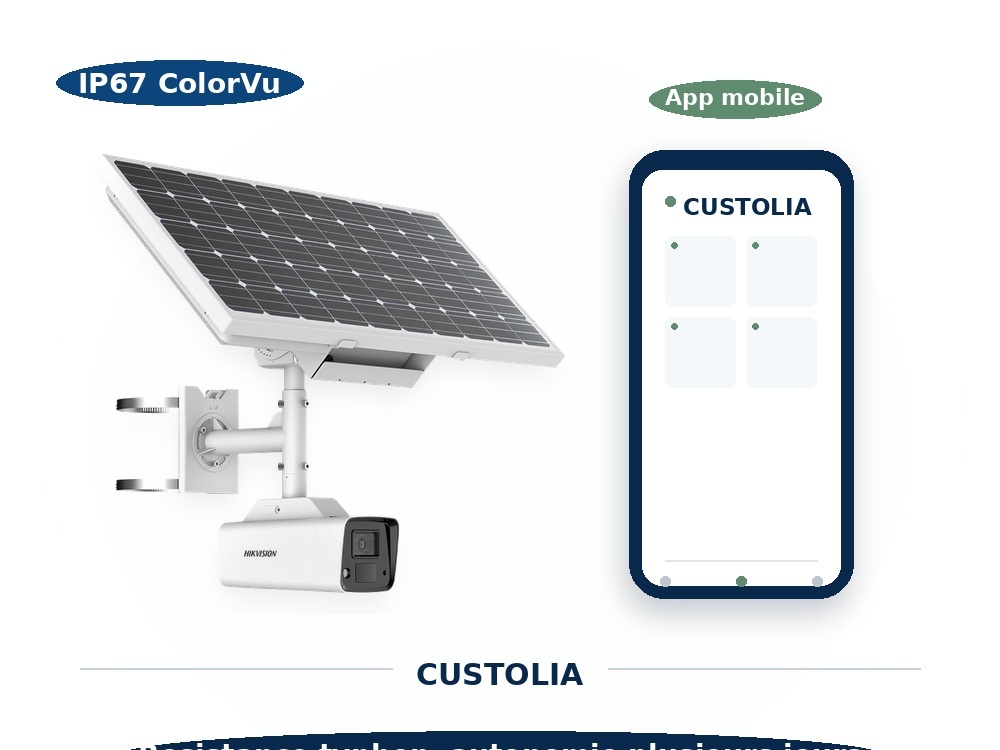 Camera solaire autonome Custolia